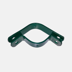 Abrazadera esquina para poste lacado verde